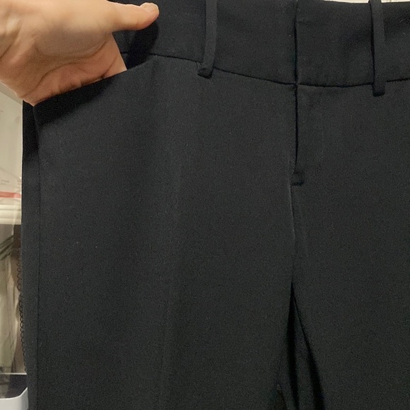 Maurices Black Wide Band Stretch Dress Pants Trousers Bootcut Flare Like New 7/8 - Picture 9 of 16